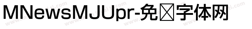 MNewsMJUpr字体转换