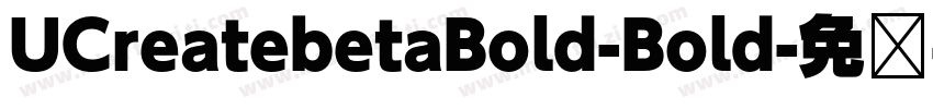 UCreatebetaBold-Bold字体转换
