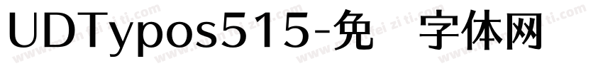 UDTypos515字体转换