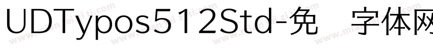 UDTypos512Std字体转换