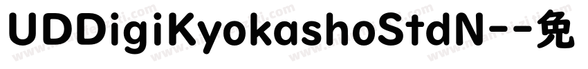 UDDigiKyokashoStdN-字体转换