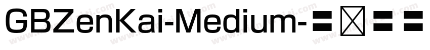 GBZenKai-Medium字体转换