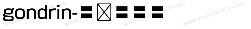 gondrin字体转换