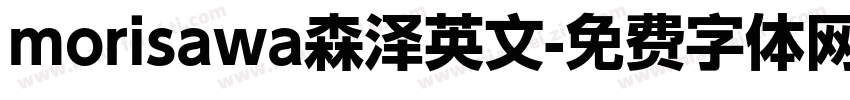 morisawa森泽英文字体转换
