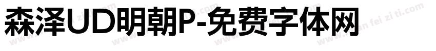 森泽UD明朝P字体转换