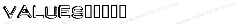 values字体转换