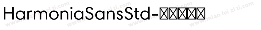 HarmoniaSansStd字体转换