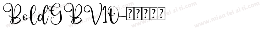 BoldGBV10字体转换