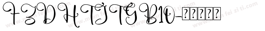 FZDHTJTGB10字体转换