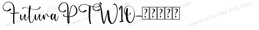 FuturaPTW10字体转换