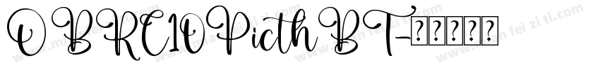 OBRC10PicthBT字体转换