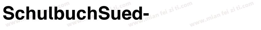 SchulbuchSued字体转换