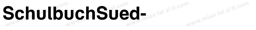 SchulbuchSued字体转换