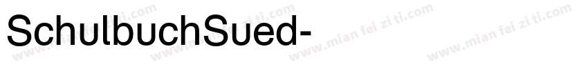 SchulbuchSued字体转换