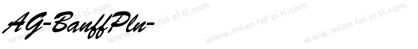 AG-BanffPln字体转换