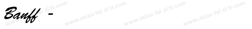 Banff字体字体转换