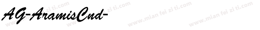 AG-AramisCnd字体转换