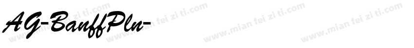 AG-BanffPln字体转换
