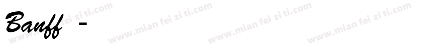 Banff字体字体转换