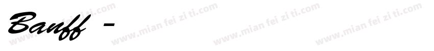 Banff字体字体转换