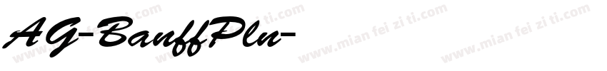 AG-BanffPln字体转换