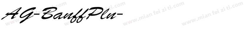 AG-BanffPln字体转换