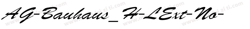AG-Bauhaus_H-LExt-No字体转换