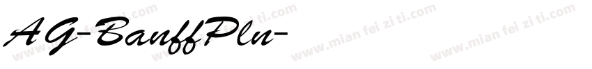 AG-BanffPln字体转换