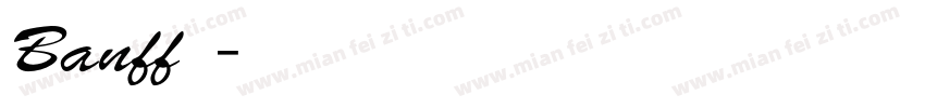 Banff字体字体转换