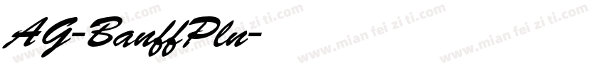 AG-BanffPln字体转换