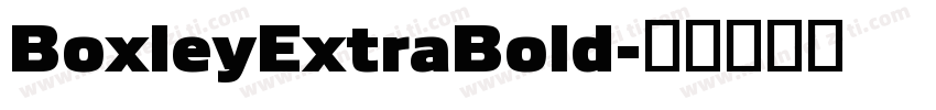 BoxleyExtraBold字体转换