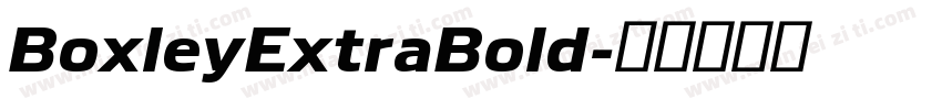 BoxleyExtraBold字体转换