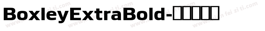 BoxleyExtraBold字体转换