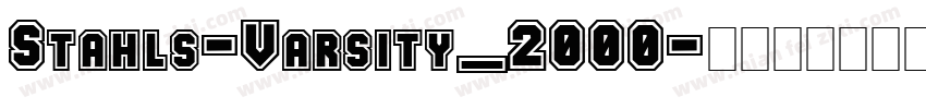 Stahls-Varsity_2000字体转换