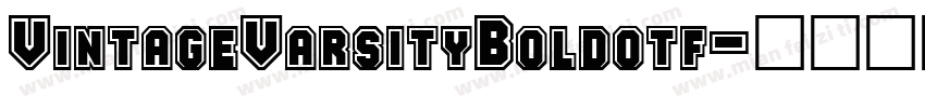 VintageVarsityBoldotf字体转换