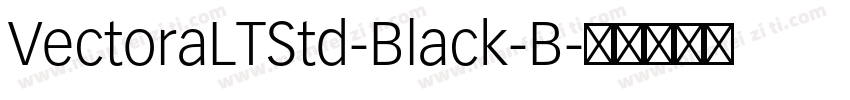 VectoraLTStd-Black-B字体转换