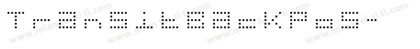 TransitBackPos字体转换