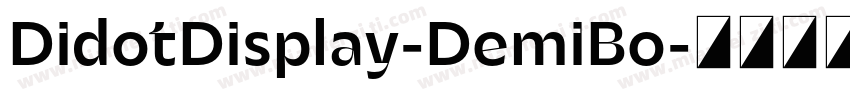 DidotDisplay-DemiBo字体转换