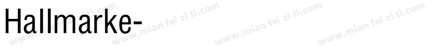 Hallmarke字体转换