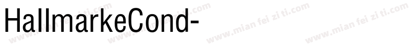 HallmarkeCond字体转换