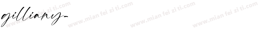 gilliany字体转换
