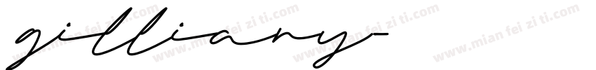 gilliany字体转换