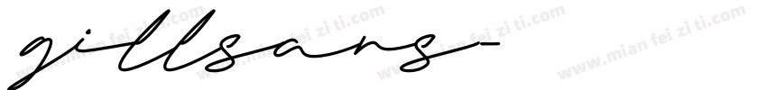 gillsans字体转换