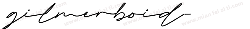 gilmerboid字体转换