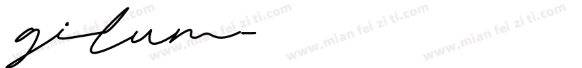 gilum字体转换