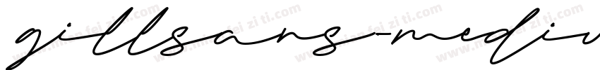 gillsans-medium字体转换