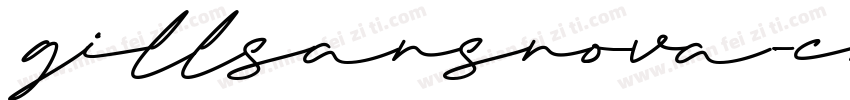 gillsansnova-cnbook字体转换