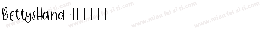 BettysHand字体转换
