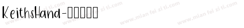 KeithsHand字体转换