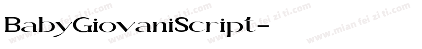 BabyGiovaniScript字体转换